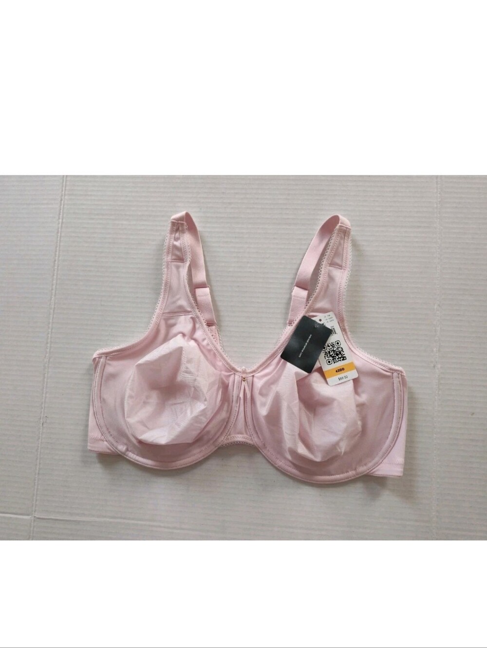 Wacoal Basic Beauty Full Figure Underwire Bra Size 42DD Pink #855192